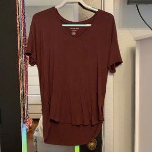 Brown/Burgundy shirt
